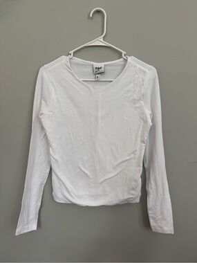 Planet Heart White Long-Sleeve Crew Tee